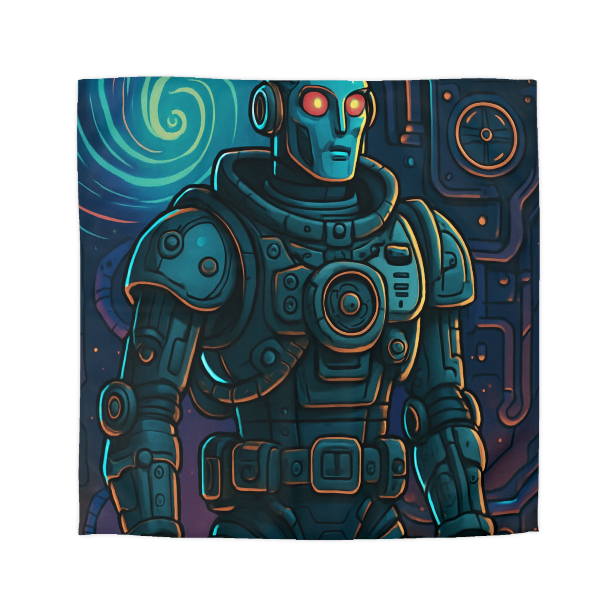 Housse de Couette Microfibre Illustration Unique Design Moderne Décoration Intérieure Raffinée