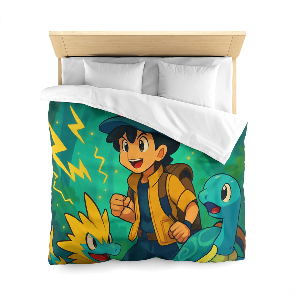 Housse de Couette Microfibre Motif Créatif Original Style Contemporain Chambre Élégante