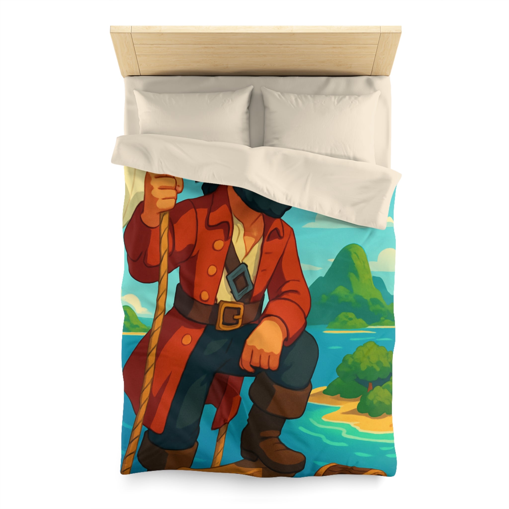 Housse de Couette Microfibre Illustration Unique Design Moderne Décoration Intérieure Raffinée