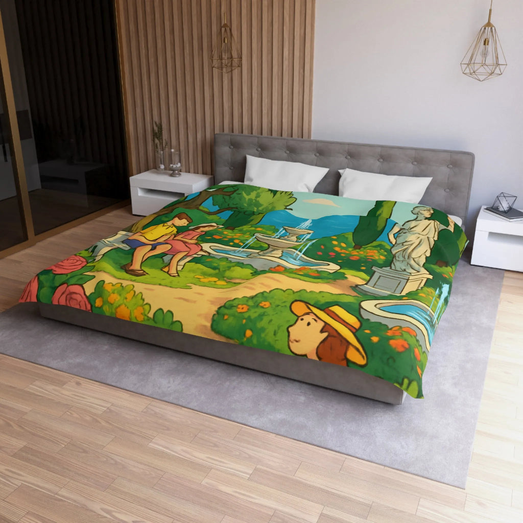 Housse de Couette Microfibre Création Artistique Moderne Design Exclusif Décoration Chambre