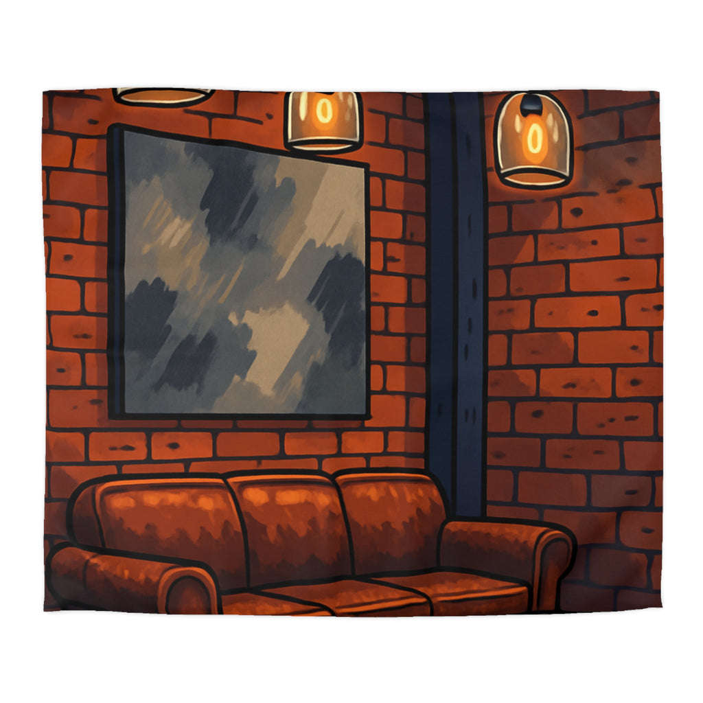 Housse de Couette Microfibre Illustration Unique Design Moderne Décoration Intérieure Raffinée