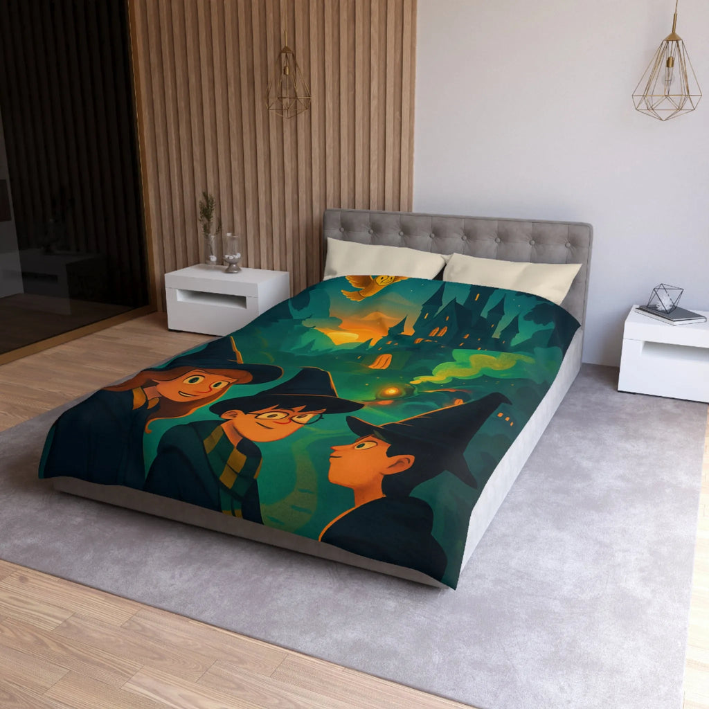 Explorez l'univers magique des sorciers avec une housse de couette mystérieuse et captivante