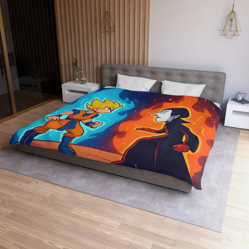 Housse de Couette Microfibre Art Graphique Contemporain Style Décoratif Chambre Tendance