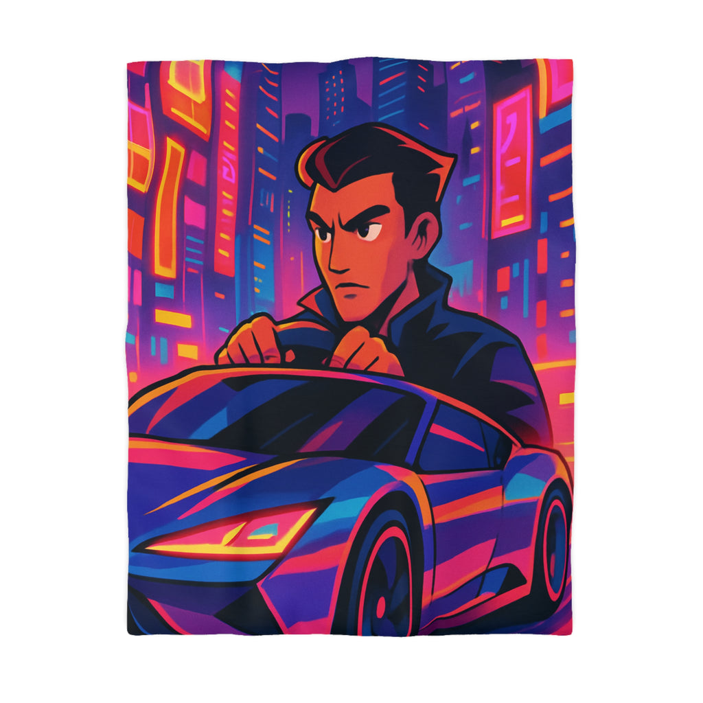 Housse de Couette Microfibre Design Artistique Moderne Décoration Chambre Confort Premium