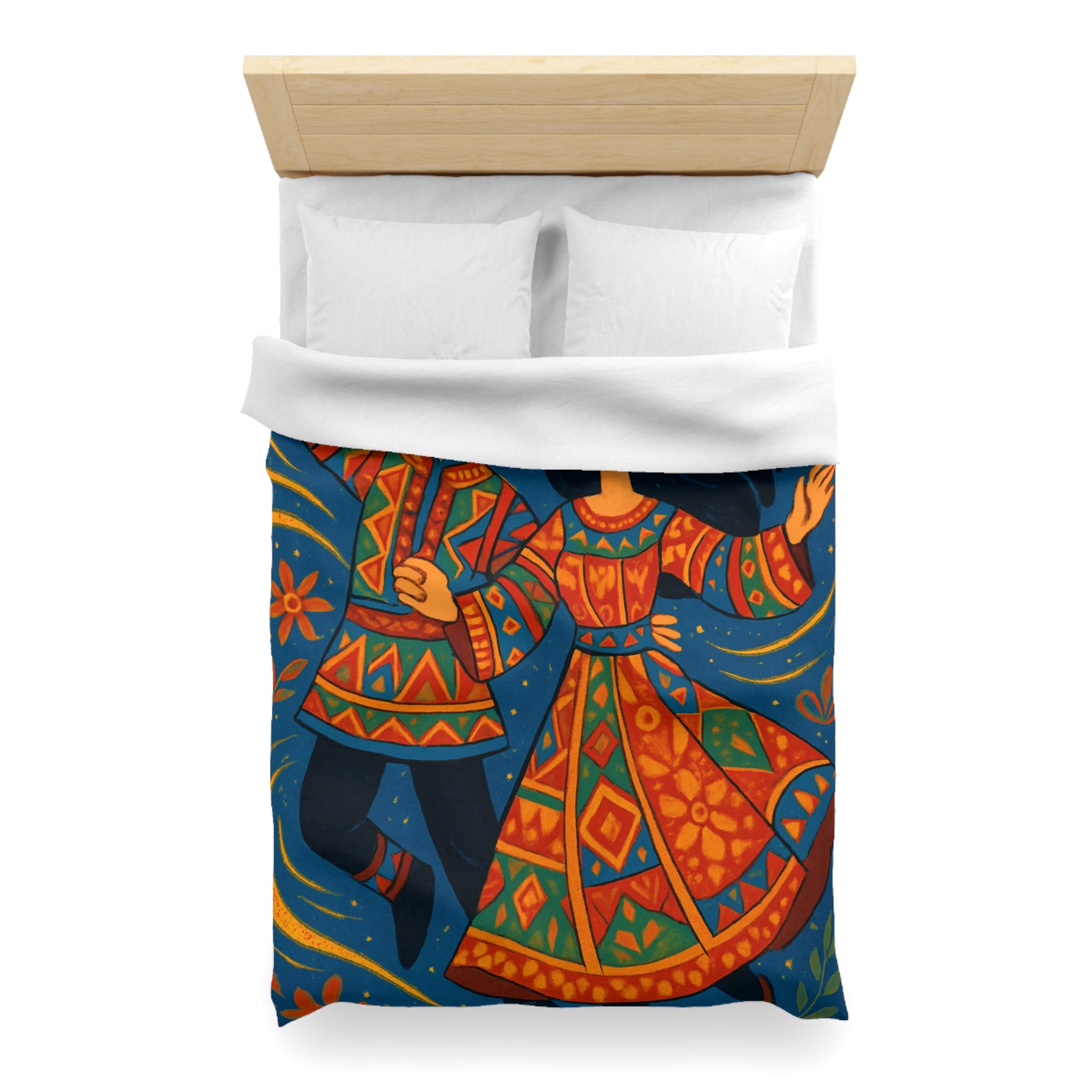 Housse de Couette Microfibre Illustration Unique Design Moderne Décoration Intérieure Raffinée