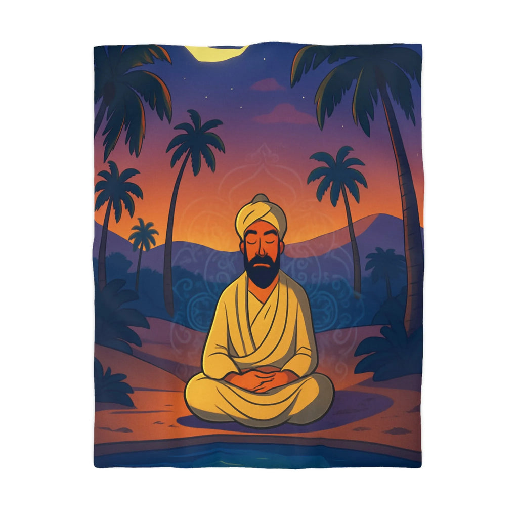 Housse de Couette Microfibre Art Graphique Contemporain Style Décoratif Chambre Tendance