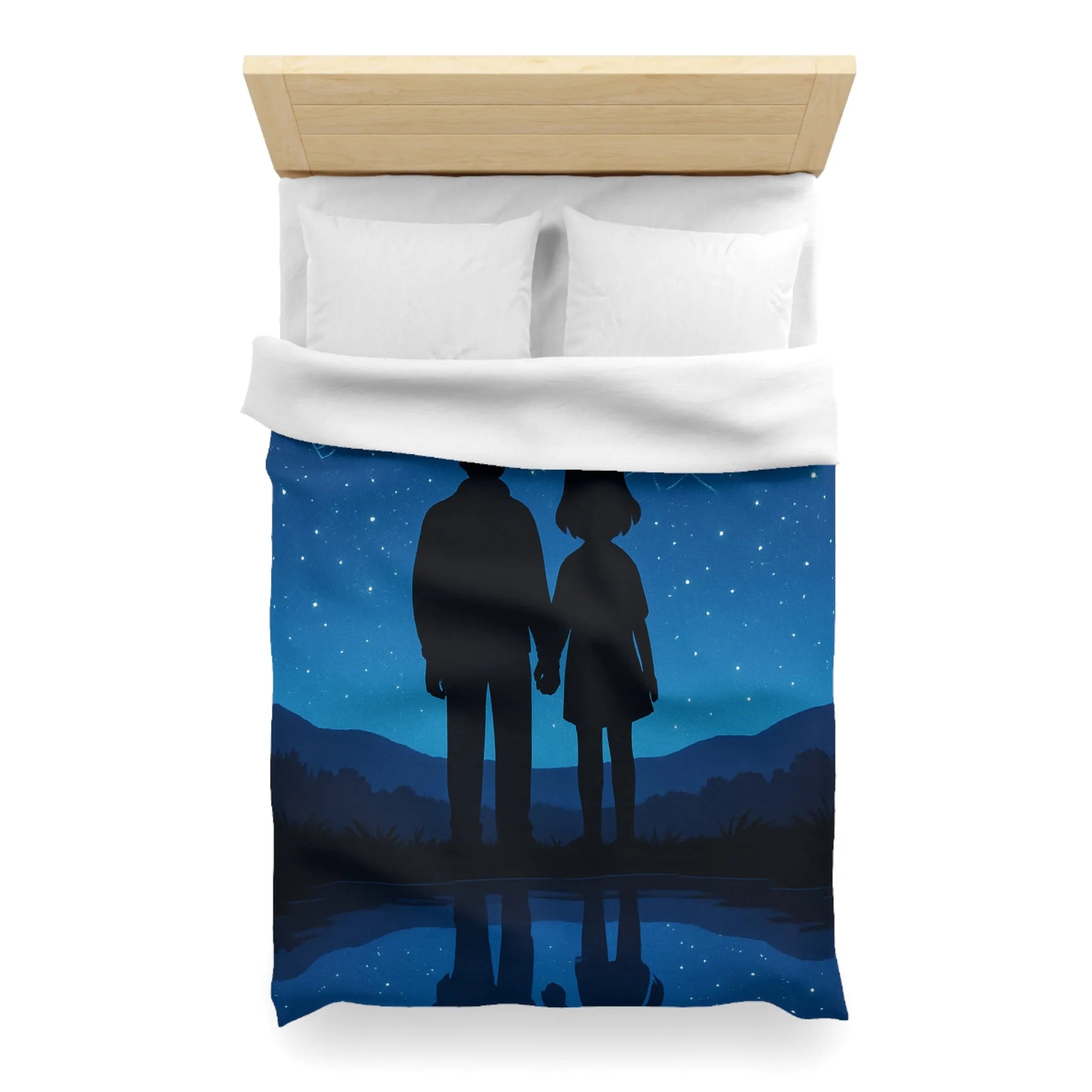 Housse de Couette Microfibre Art Graphique Contemporain Style Décoratif Chambre Tendance