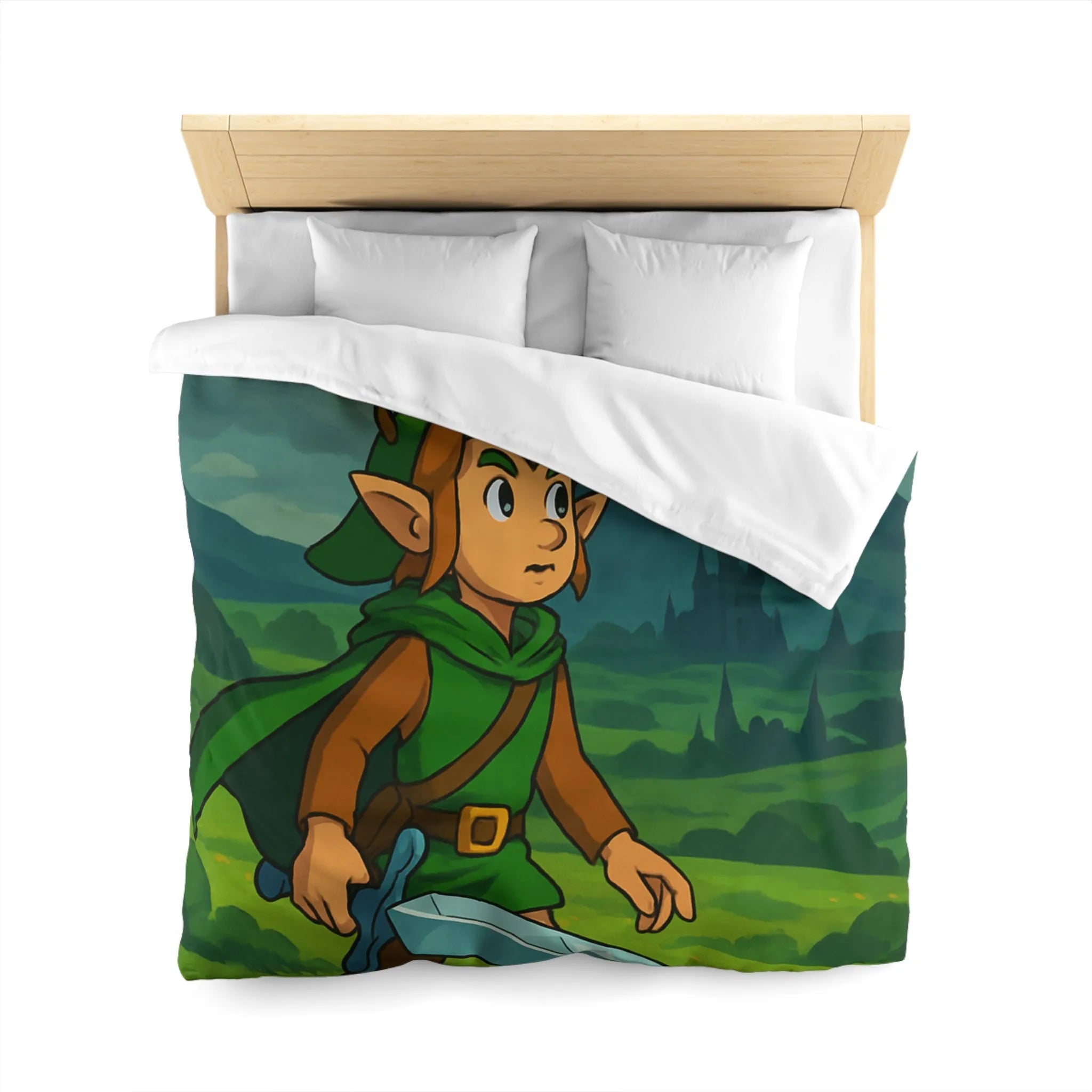 Housse de Couette Microfibre Art Graphique Contemporain Style Décoratif Chambre Tendance