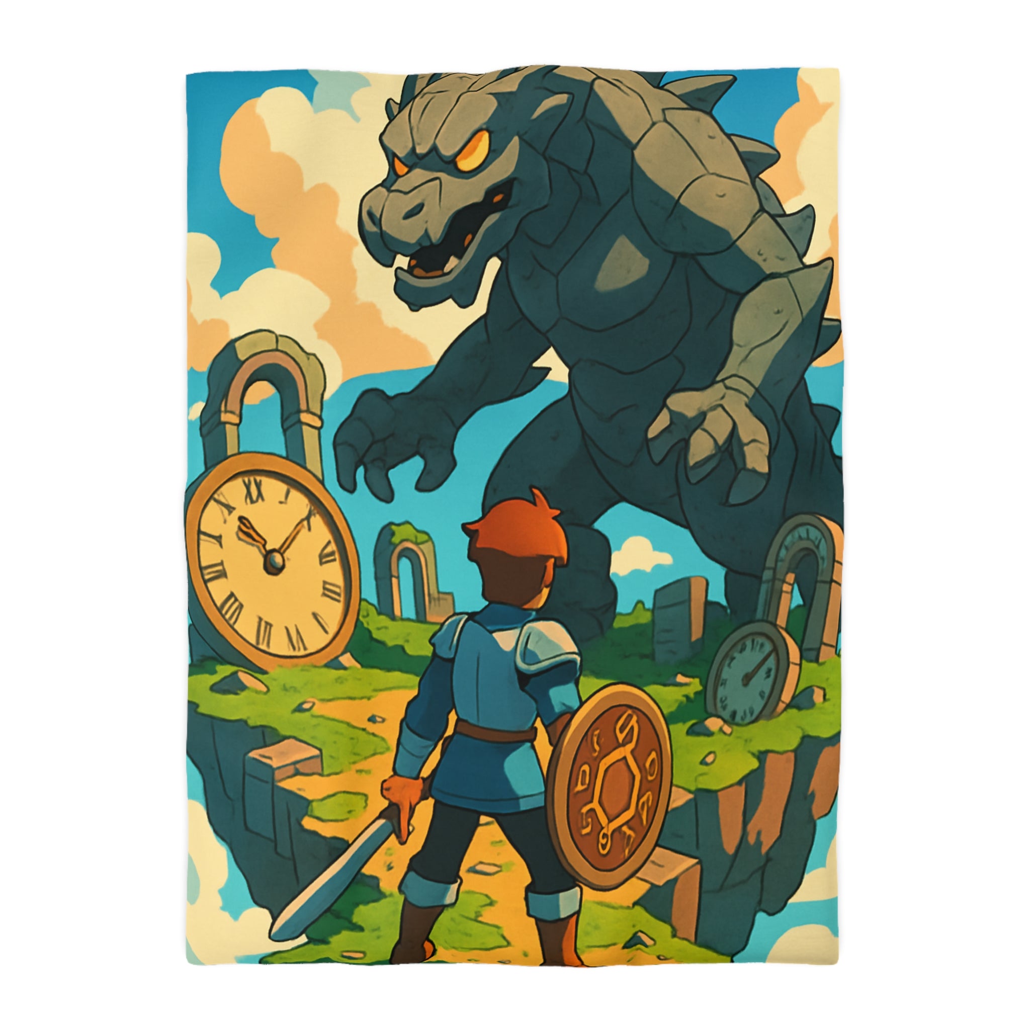 Housse de Couette Microfibre Design Artistique Moderne Décoration Chambre Confort Premium