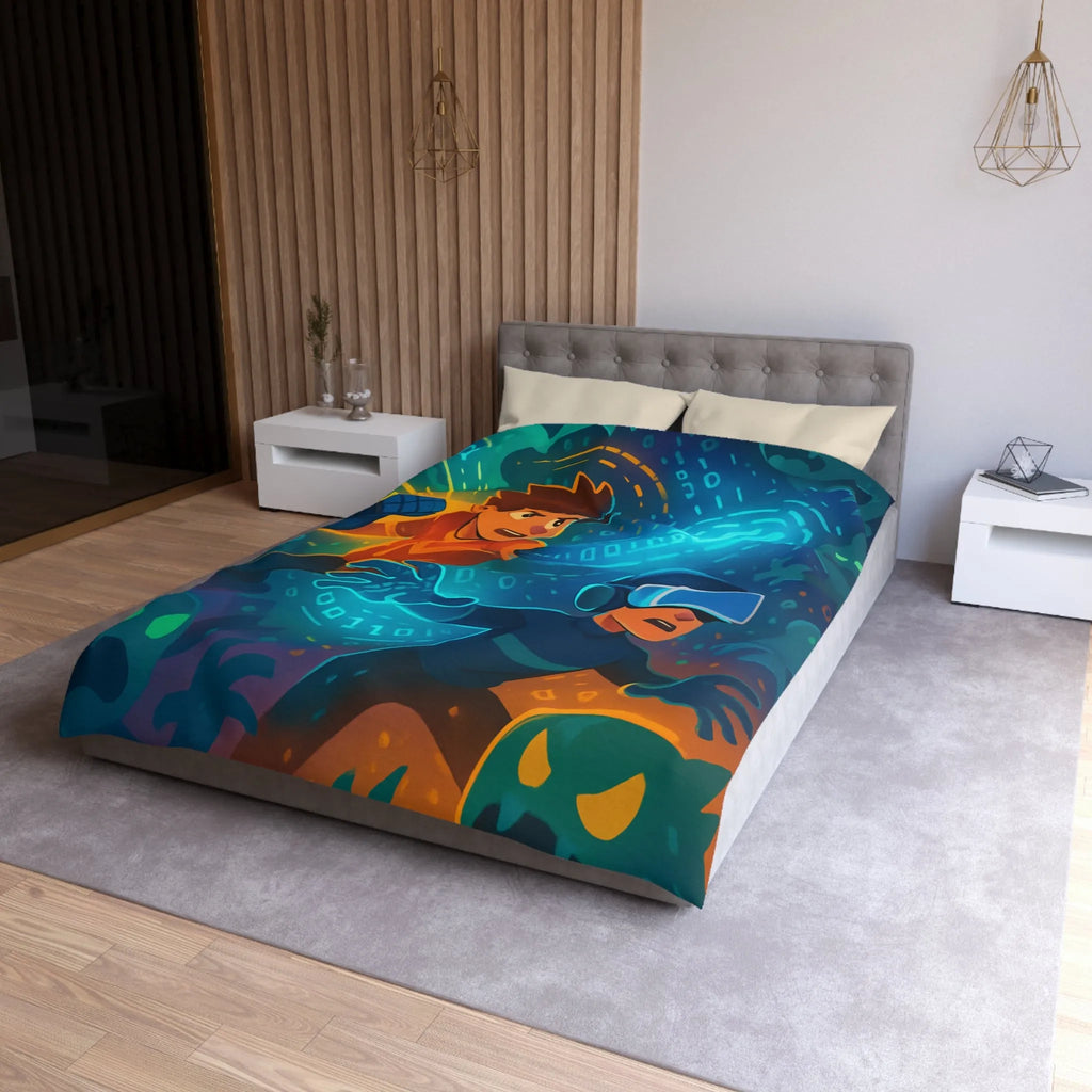 Housse de Couette Microfibre Création Artistique Moderne Design Exclusif Décoration Chambre