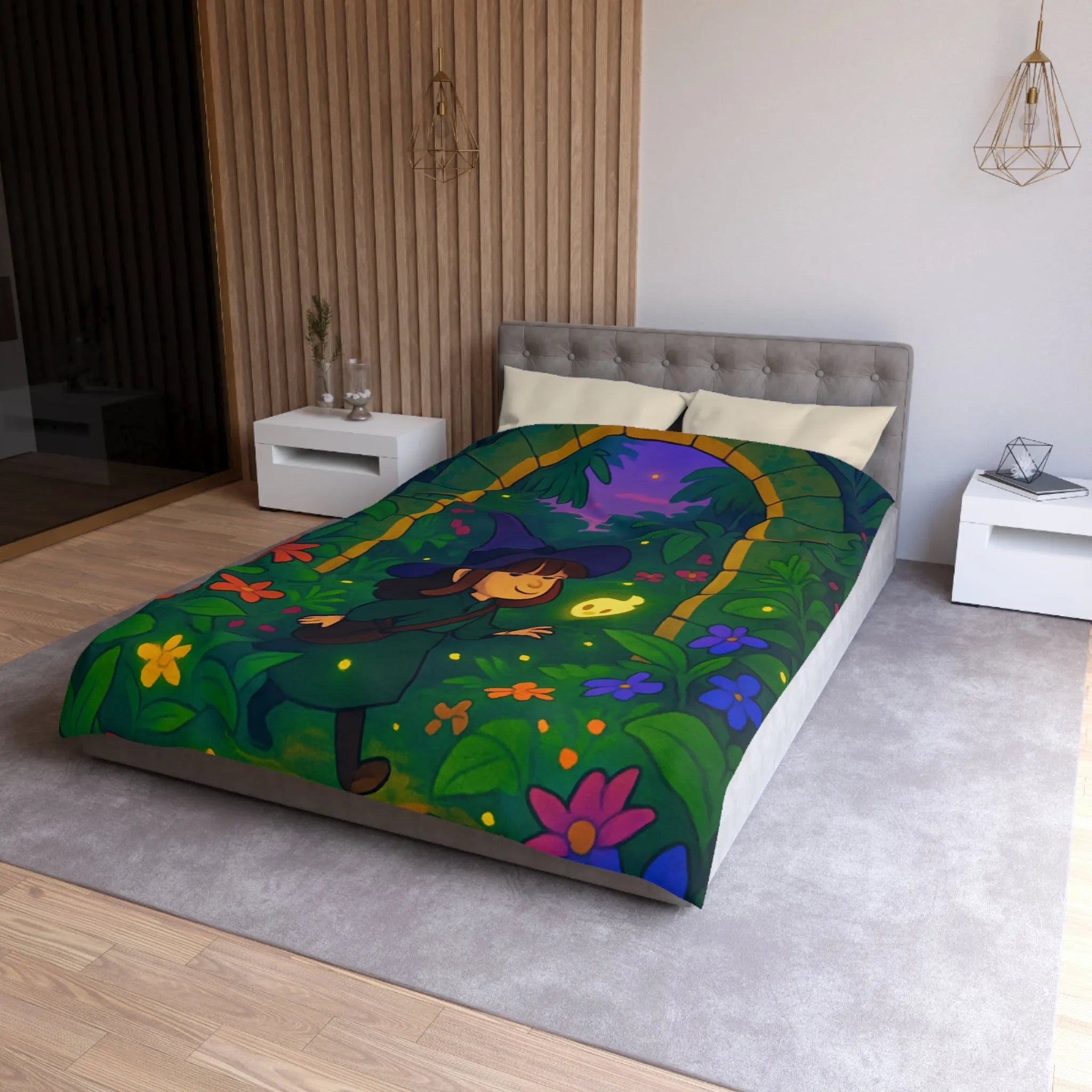 Enchantez votre chambre avec une housse de couette magique et lumineuse pour enfants