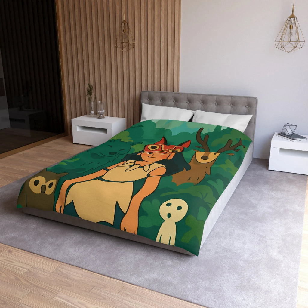 Housse de Couette Microfibre Art Graphique Contemporain Style Décoratif Chambre Tendance