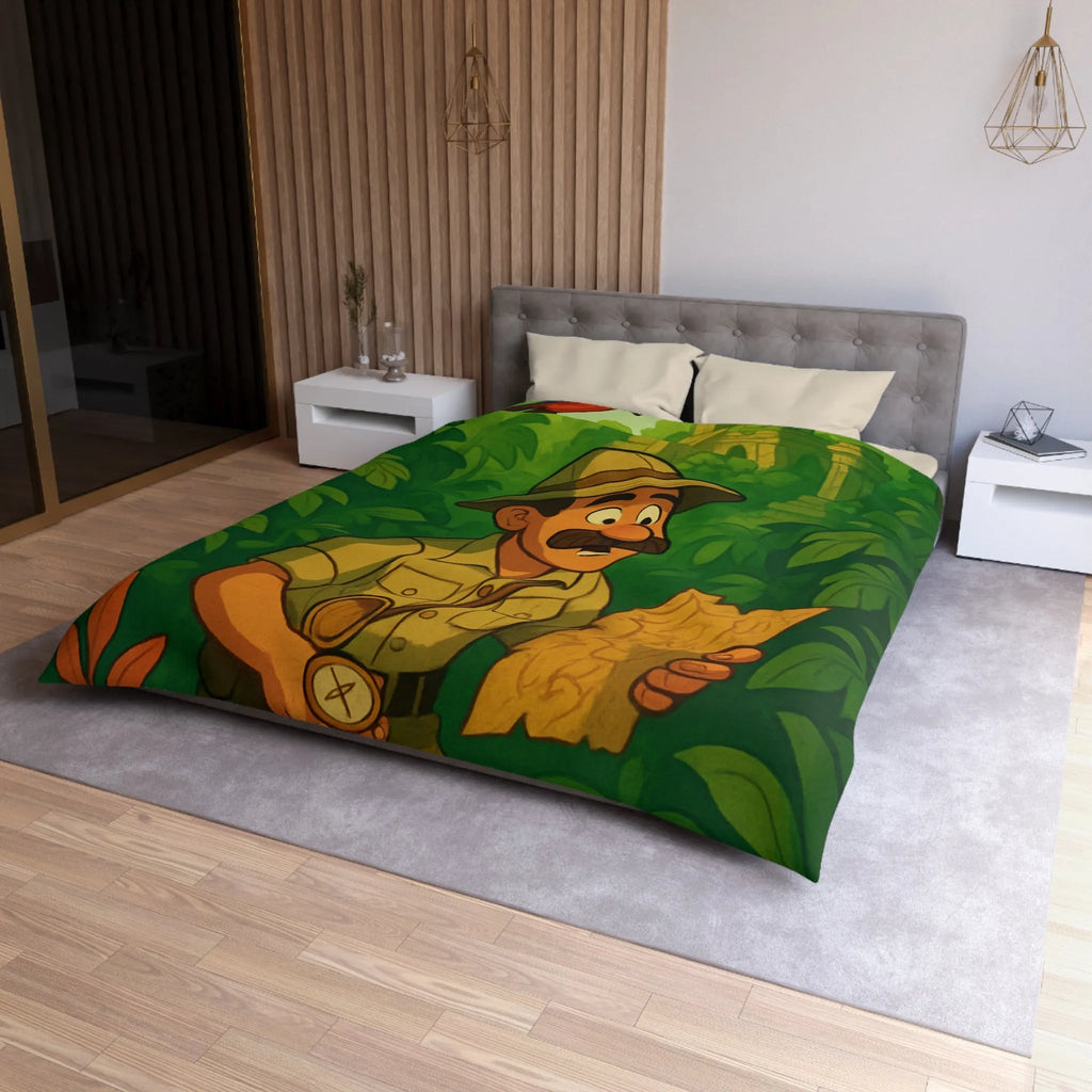 Décorez votre chambre avec une housse de couette aventure jungle et perroquet vibrant