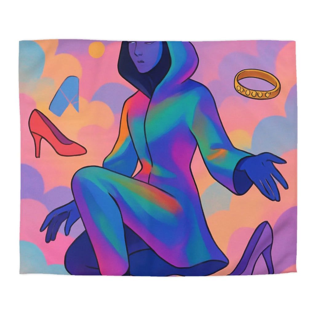 Housse de Couette Microfibre Art Graphique Contemporain Style Décoratif Chambre Tendance