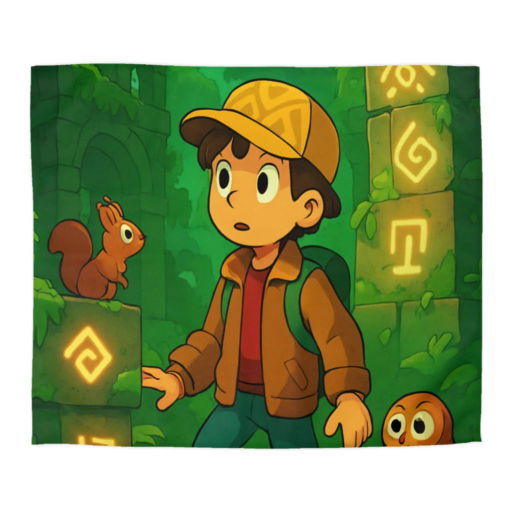 Enchantez Votre Chambre avec une Housse Forêt Mystérieuse et Animaux Curieux Enfants