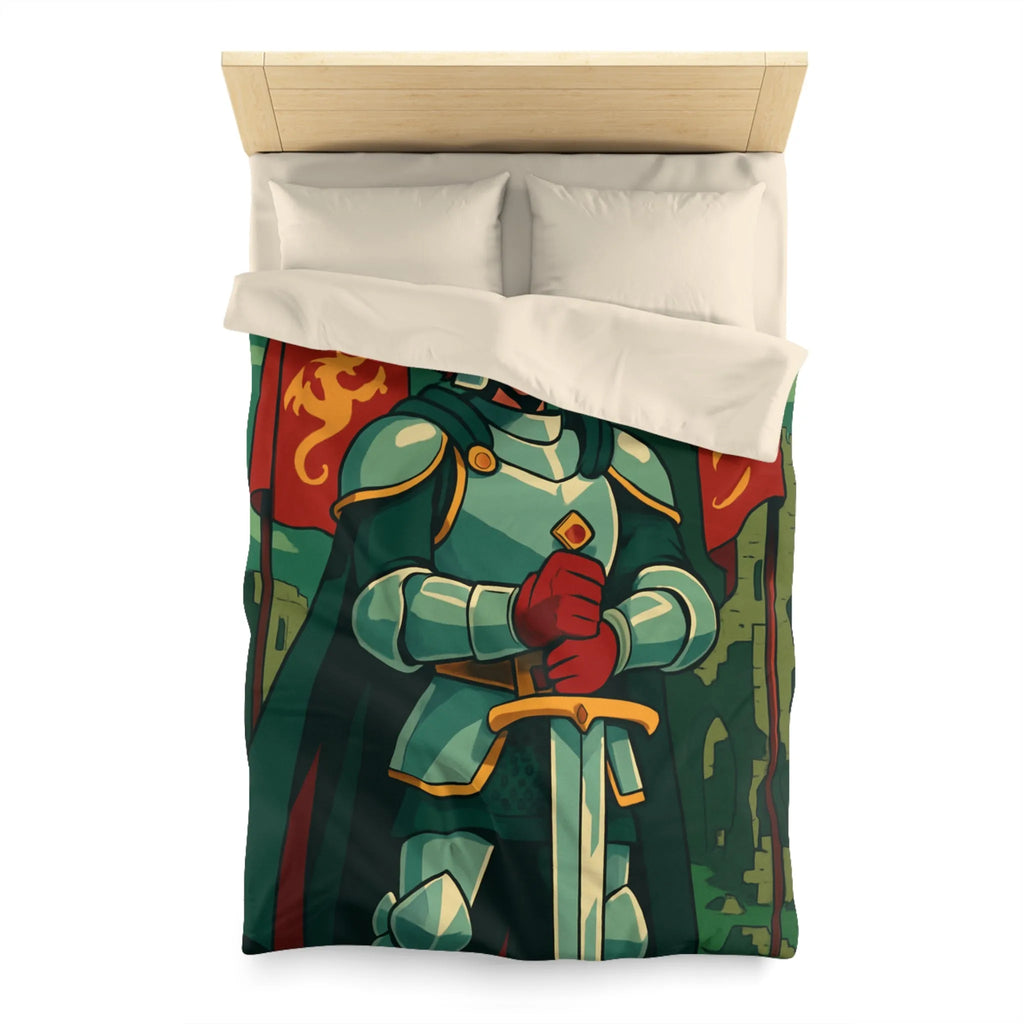 Housse de Couette Microfibre Art Graphique Contemporain Style Décoratif Chambre Tendance