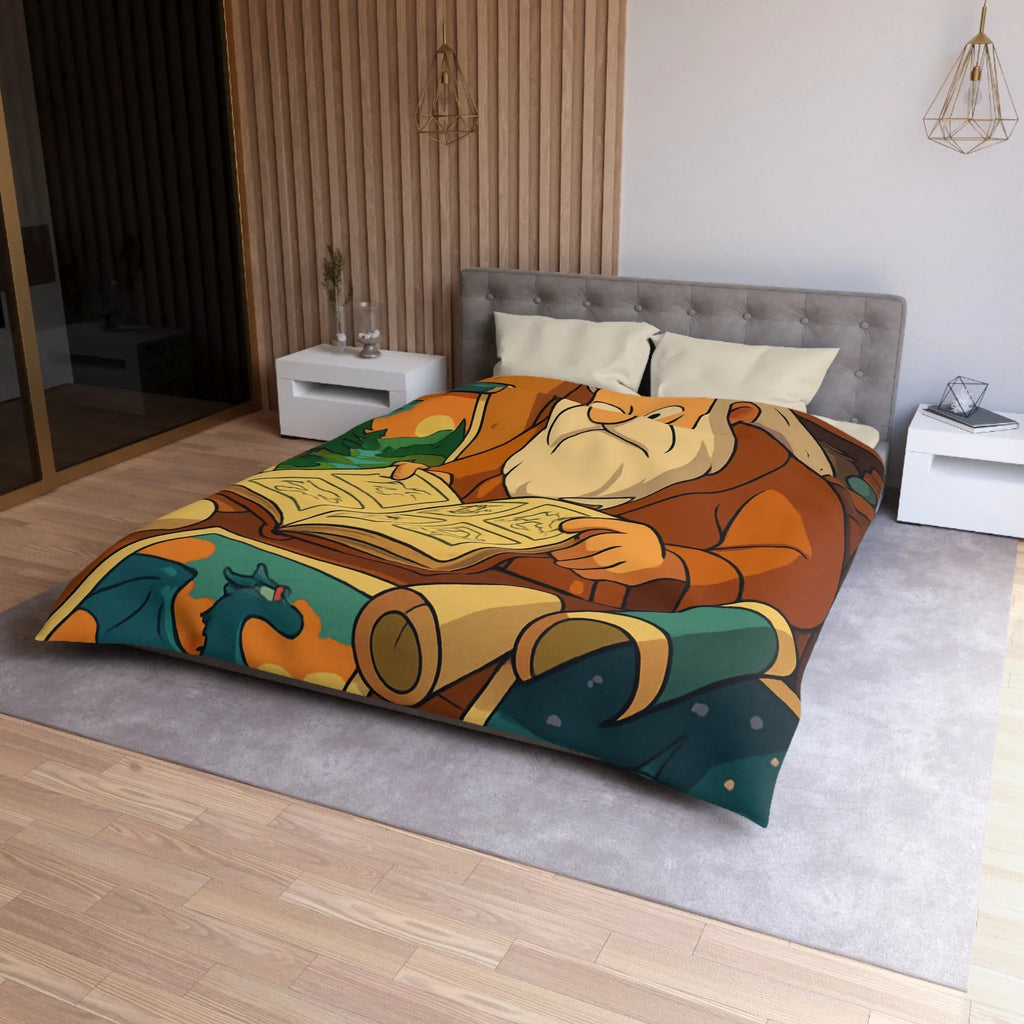 Explorez un monde magique avec cette housse de couette au design enchanteur et coloré