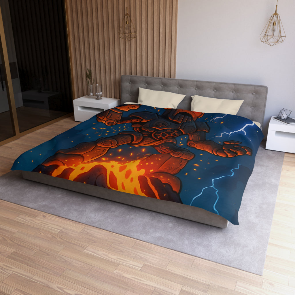 Housse de Couette Microfibre Design Artistique Moderne Décoration Chambre Confort Premium