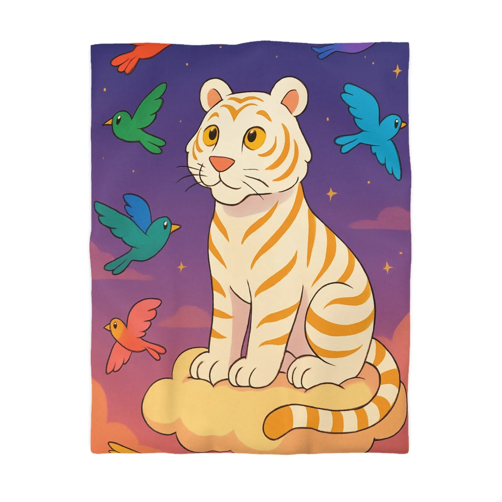 Housse de Couette Microfibre Art Graphique Contemporain Style Décoratif Chambre Tendance