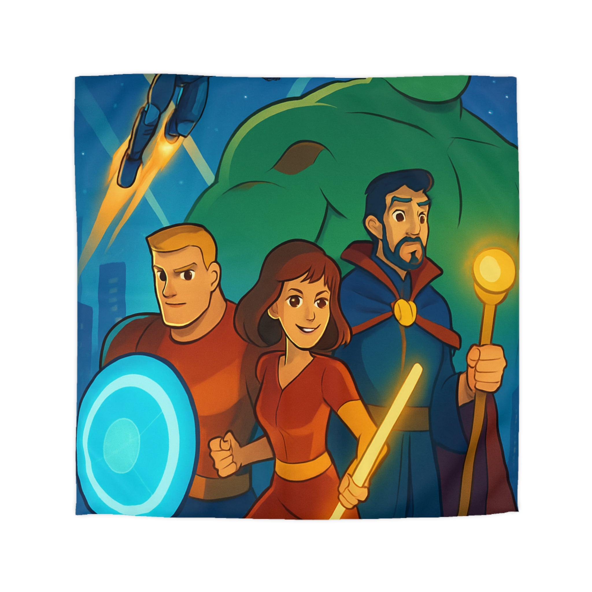 Housse de Couette Microfibre Design Artistique Moderne Décoration Chambre Confort Premium