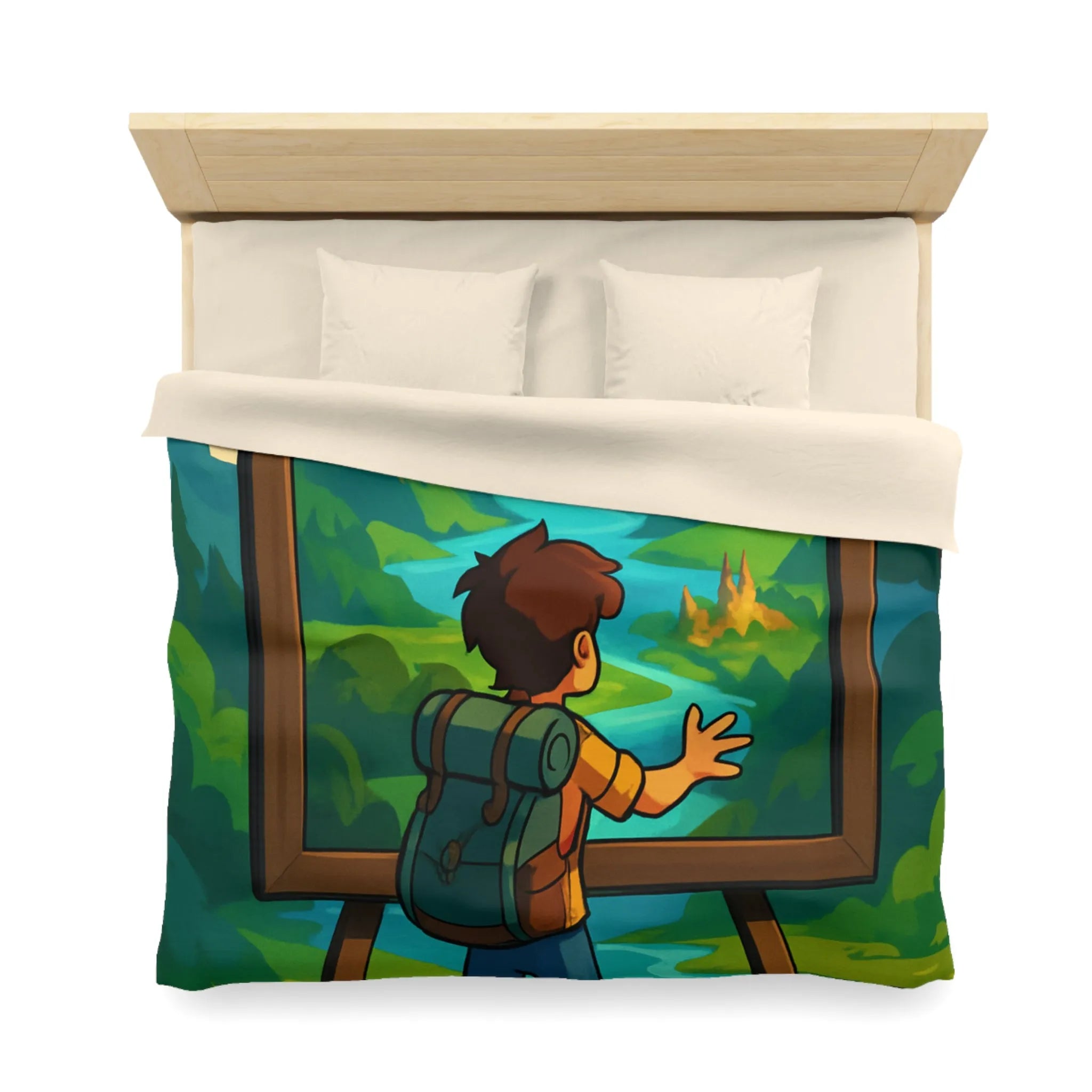 Enchantez votre chambre avec une housse de couette paysage nature féerique et rêveur