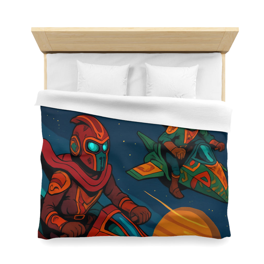 Housse de Couette Microfibre Motif Créatif Original Style Contemporain Chambre Élégante