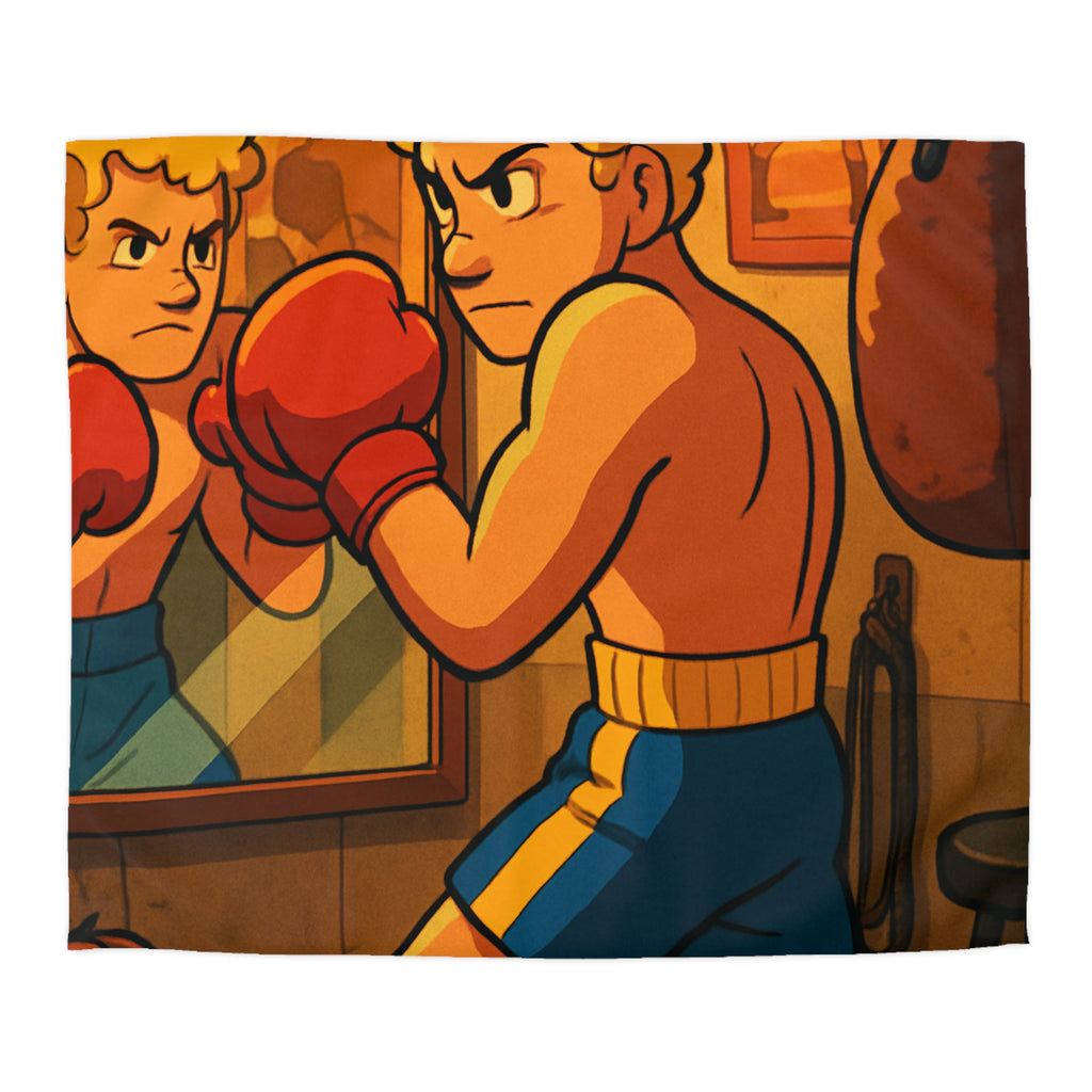 Housse de Couette Microfibre Design Artistique Moderne Décoration Chambre Confort Premium