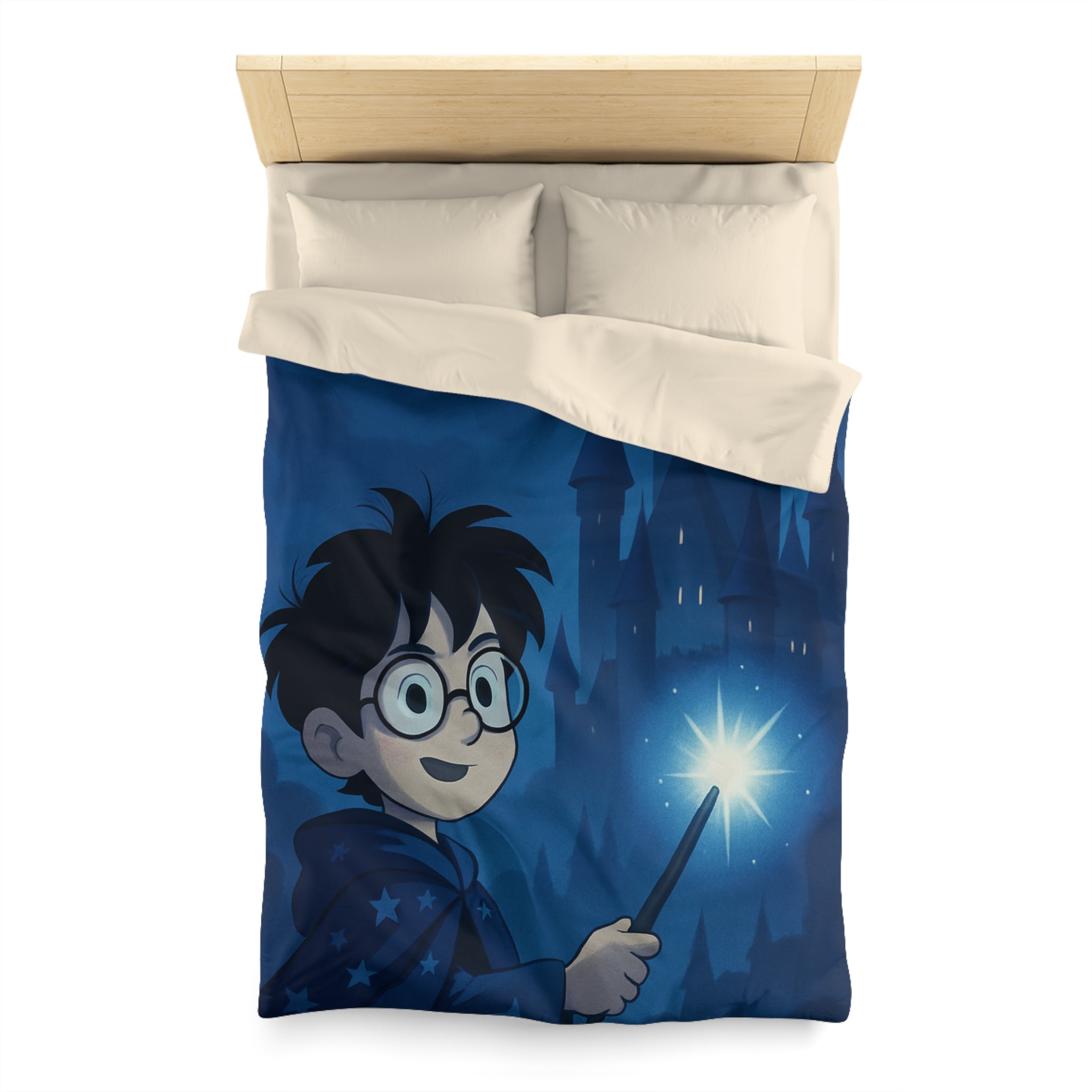 Housse de Couette Microfibre Illustration Unique Design Moderne Décoration Intérieure Raffinée