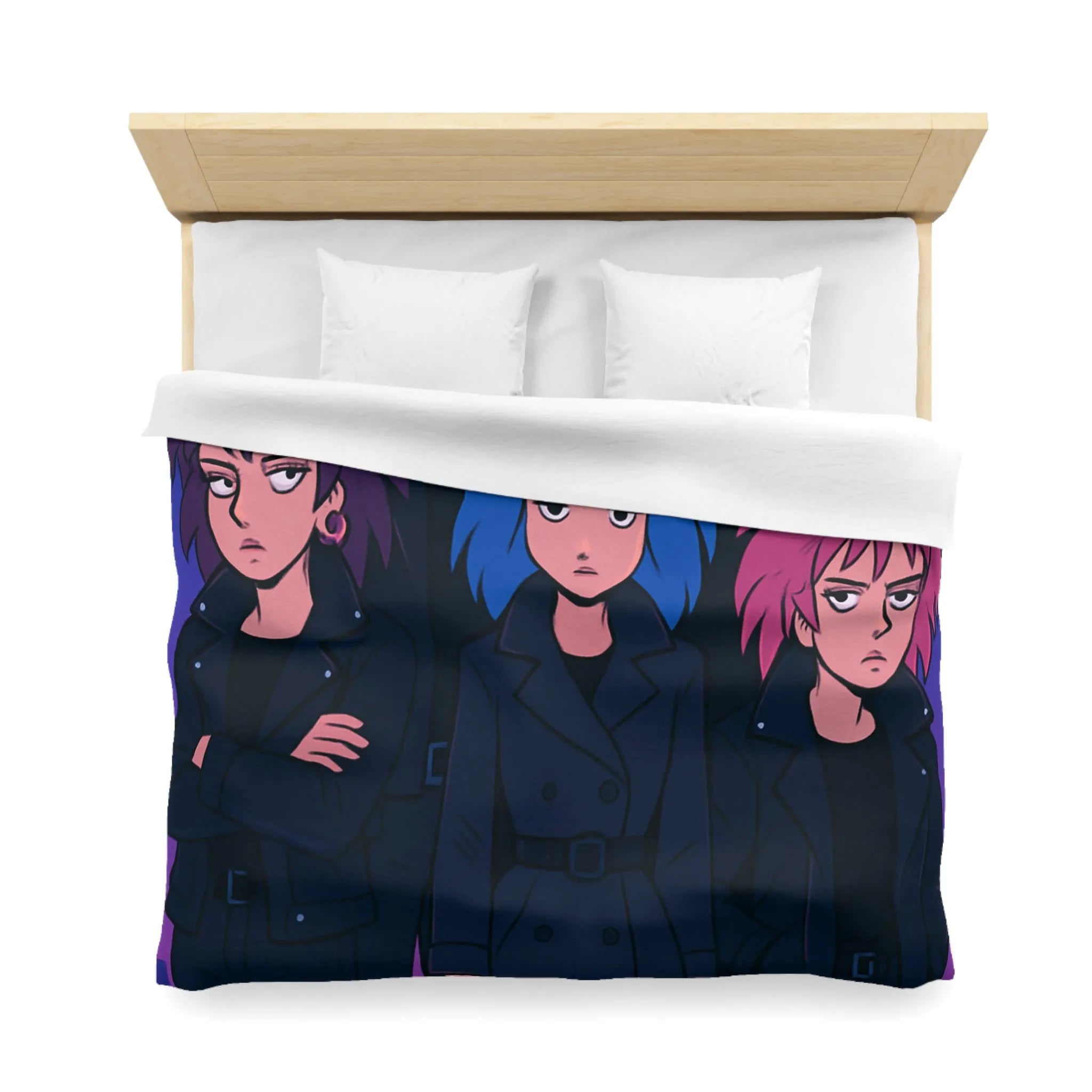 Housse de Couette Microfibre Création Artistique Moderne Design Exclusif Décoration Chambre