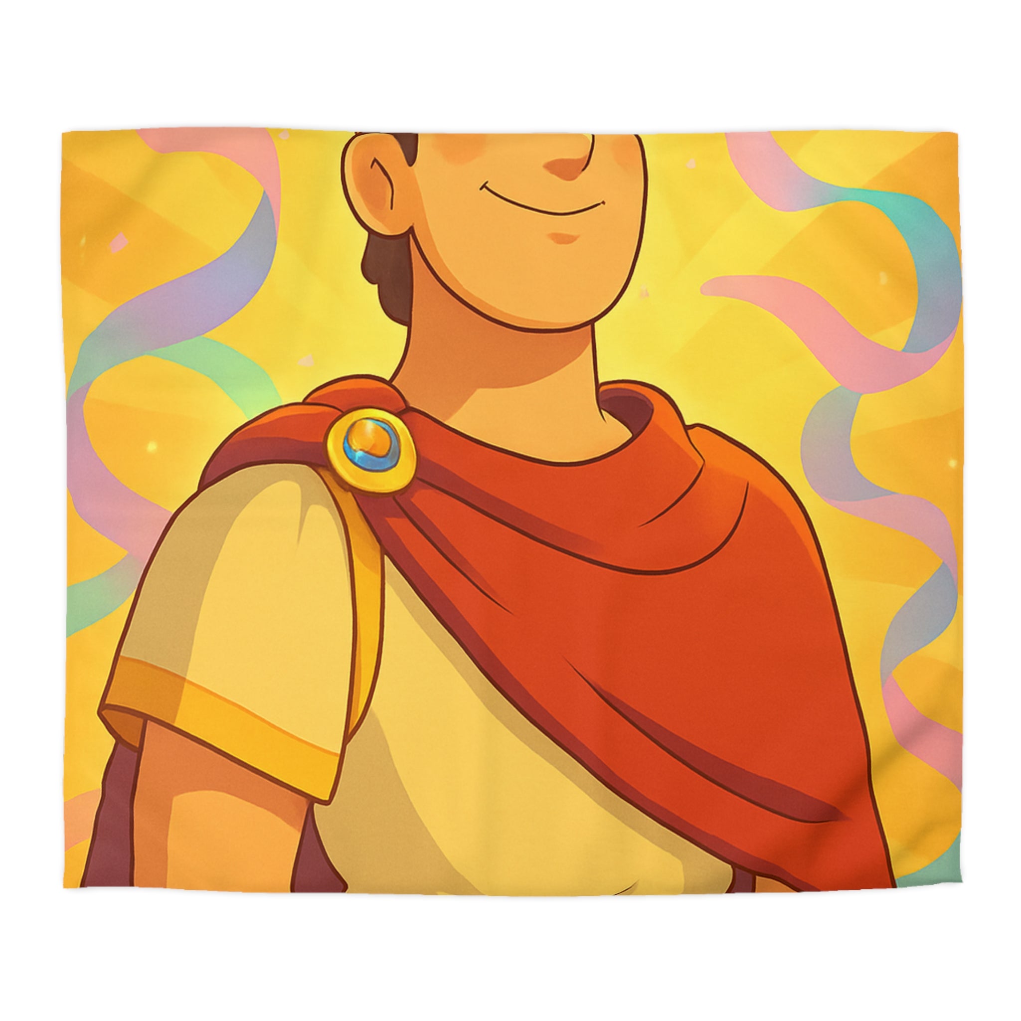 Rêves d'Empereur Romain: Housse de Couette Artistique Inspirée de l'Antiquité Dorée