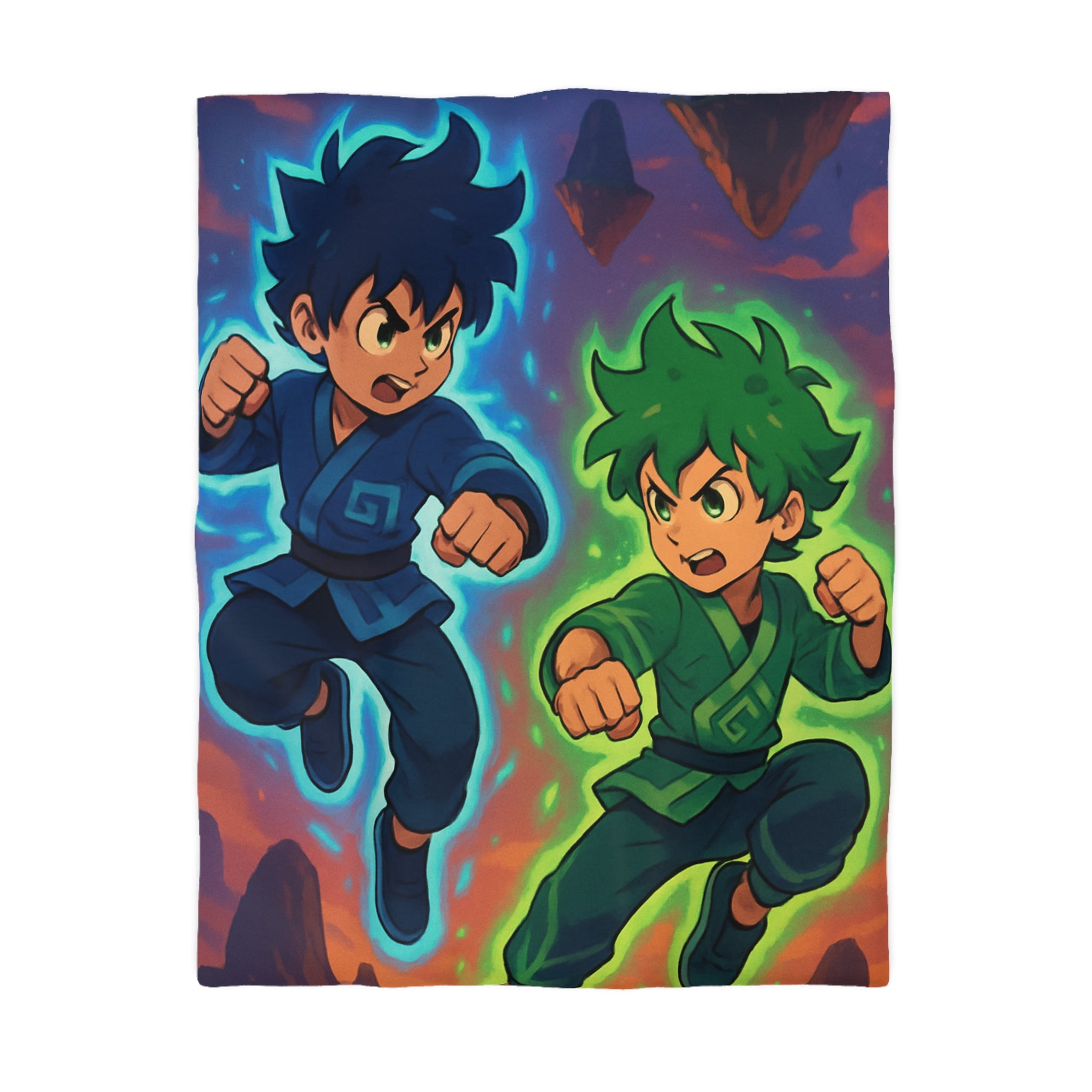 Housse de Couette Microfibre Illustration Unique Design Moderne Décoration Intérieure Raffinée