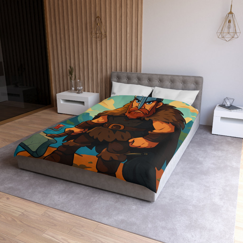 Housse de Couette Microfibre Illustration Unique Design Moderne Décoration Intérieure Raffinée