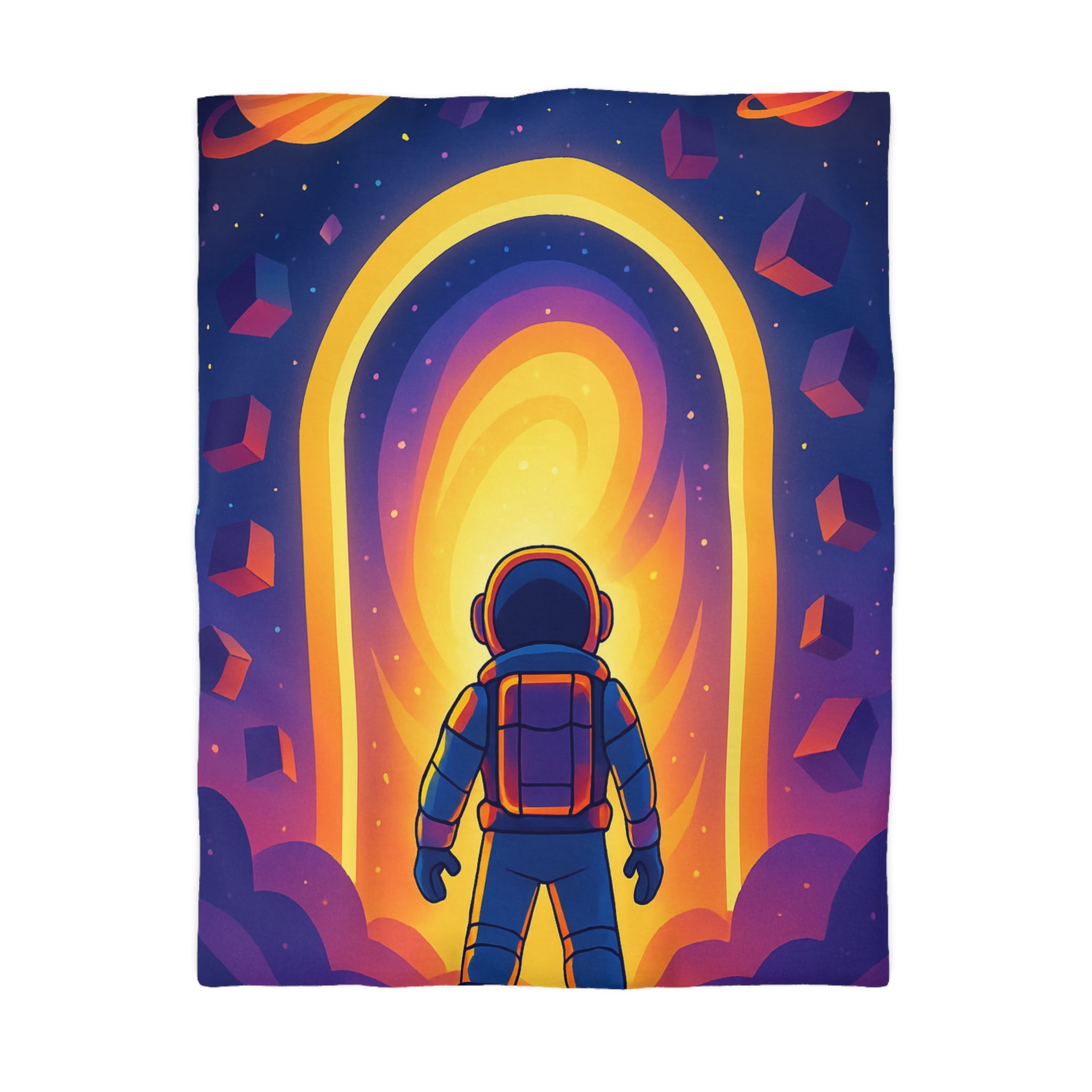 Housse de Couette Microfibre Illustration Unique Design Moderne Décoration Intérieure Raffinée