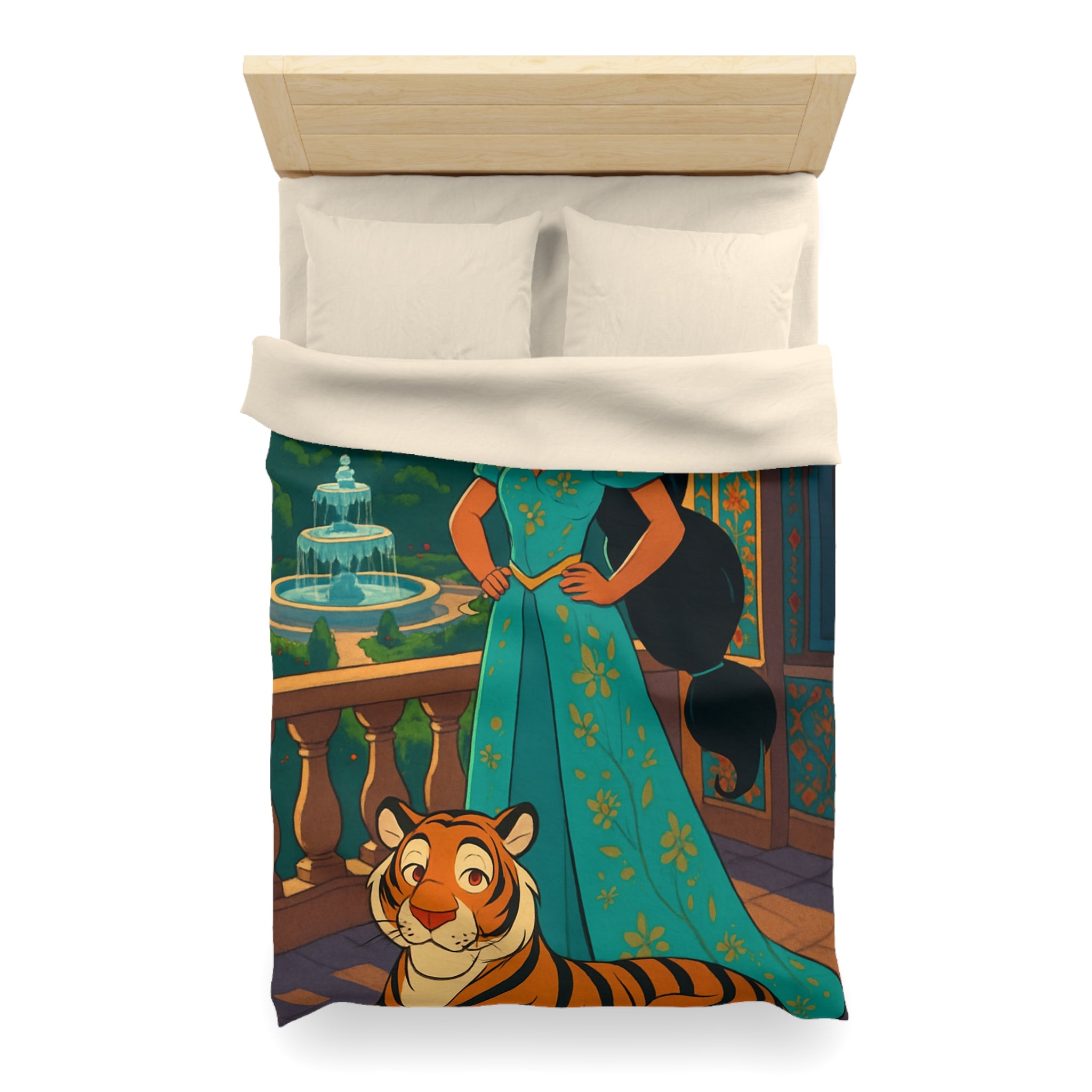 Housse de Couette Microfibre Motif Créatif Original Style Contemporain Chambre Élégante