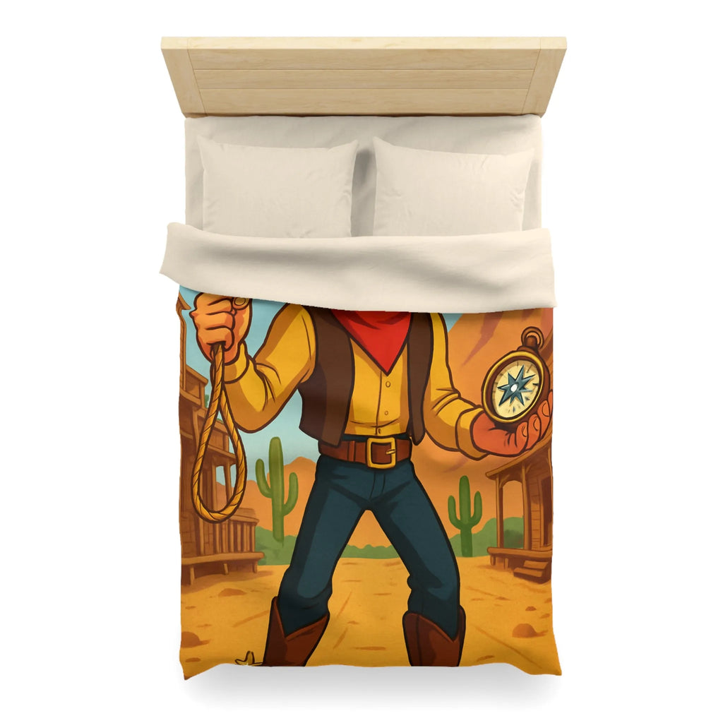 Cowboy Cartoonesque dans le Désert, Lasso et Boussole, Aventure Far West Humoristique