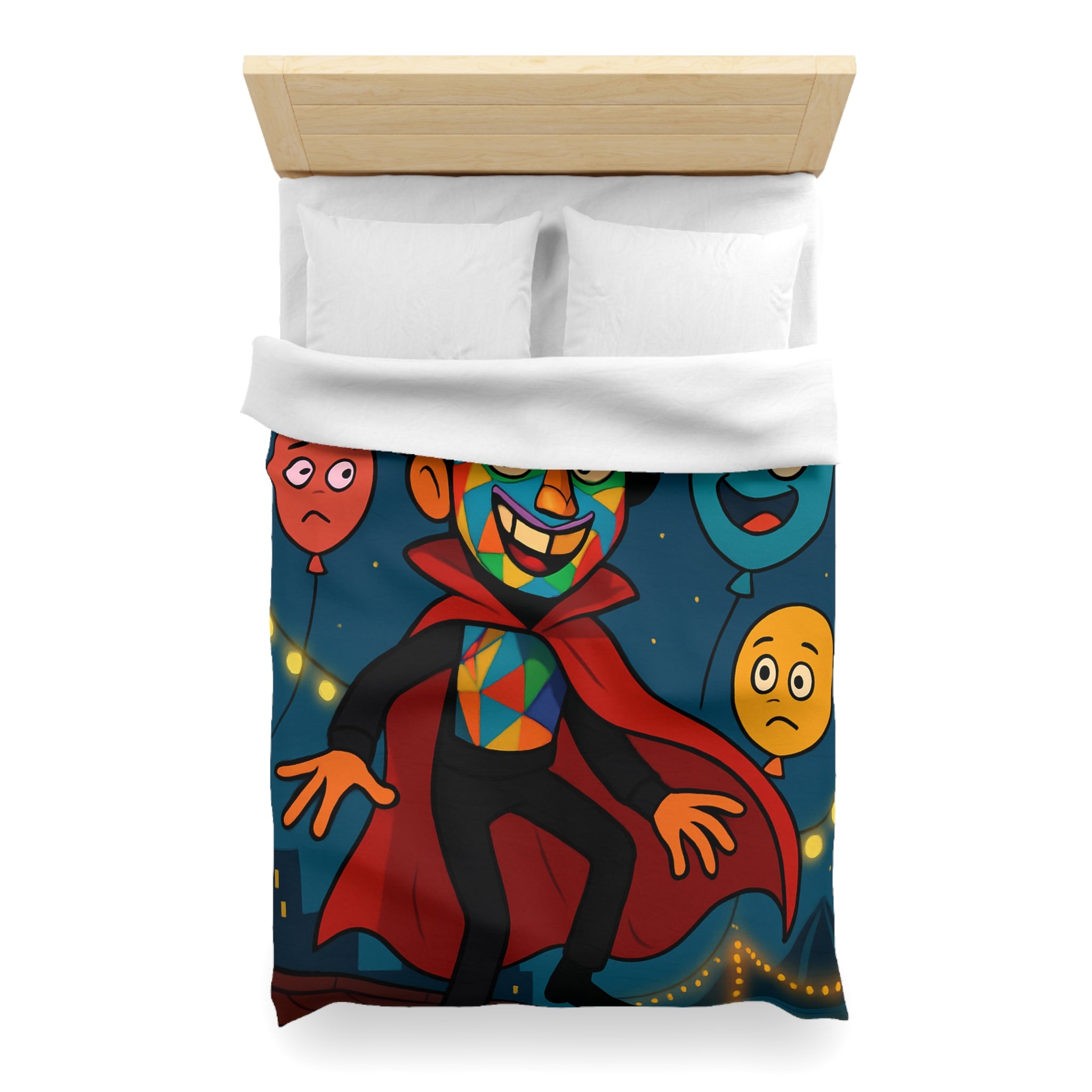 Housse de Couette Microfibre Design Artistique Moderne Décoration Chambre Confort Premium