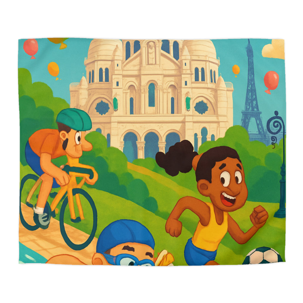 Housse de Couette Microfibre Illustration Unique Design Moderne Décoration Intérieure Raffinée