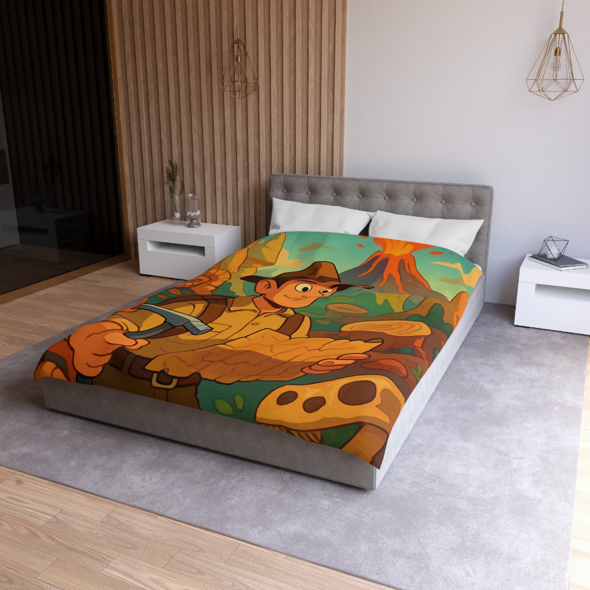 Housse de Couette Microfibre Création Artistique Moderne Design Exclusif Décoration Chambre