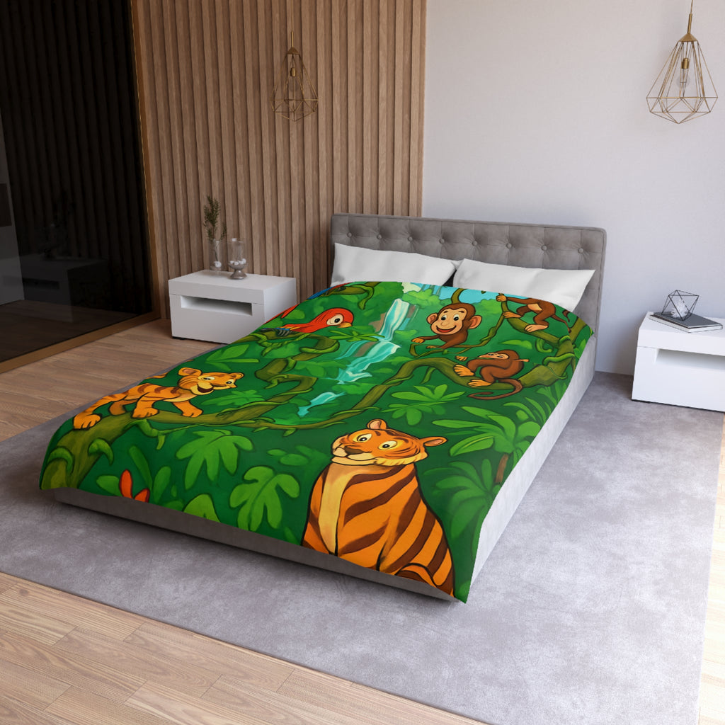 Housse de Couette Microfibre Illustration Unique Design Moderne Décoration Intérieure Raffinée