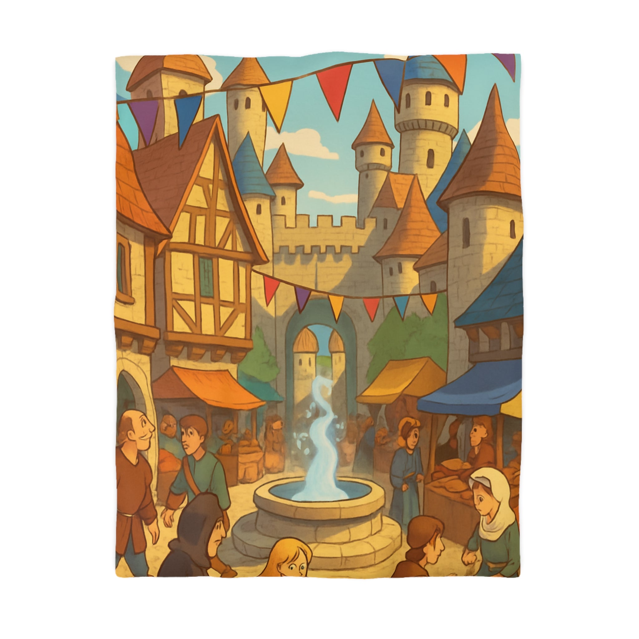 Housse de Couette Microfibre Design Artistique Moderne Décoration Chambre Confort Premium