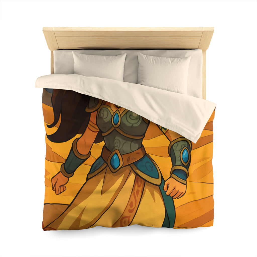 Housse de Couette Microfibre Design Artistique Moderne Décoration Chambre Confort Premium