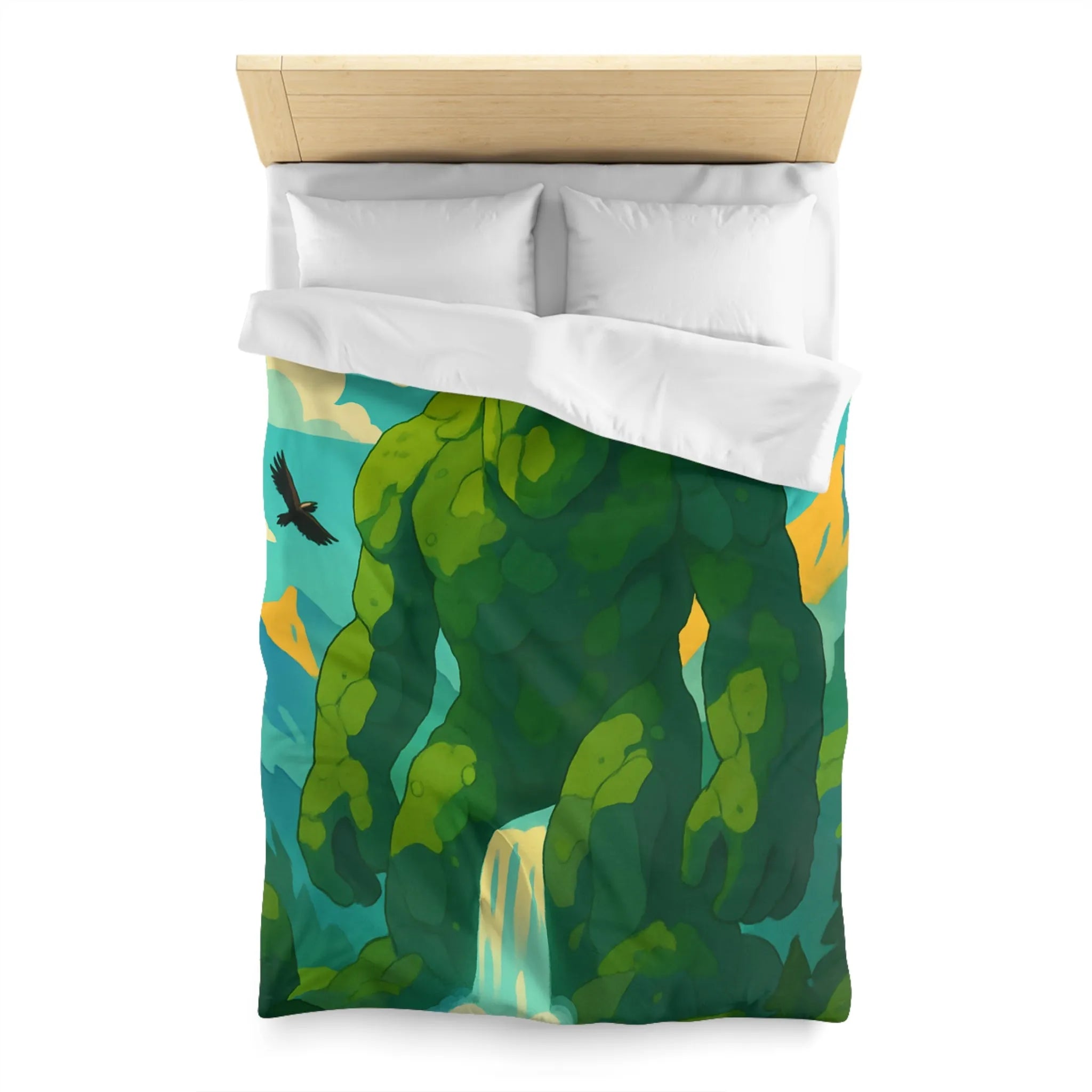 Housse de couette géant naturel envoûtant, idéale pour une chambre à thème nature