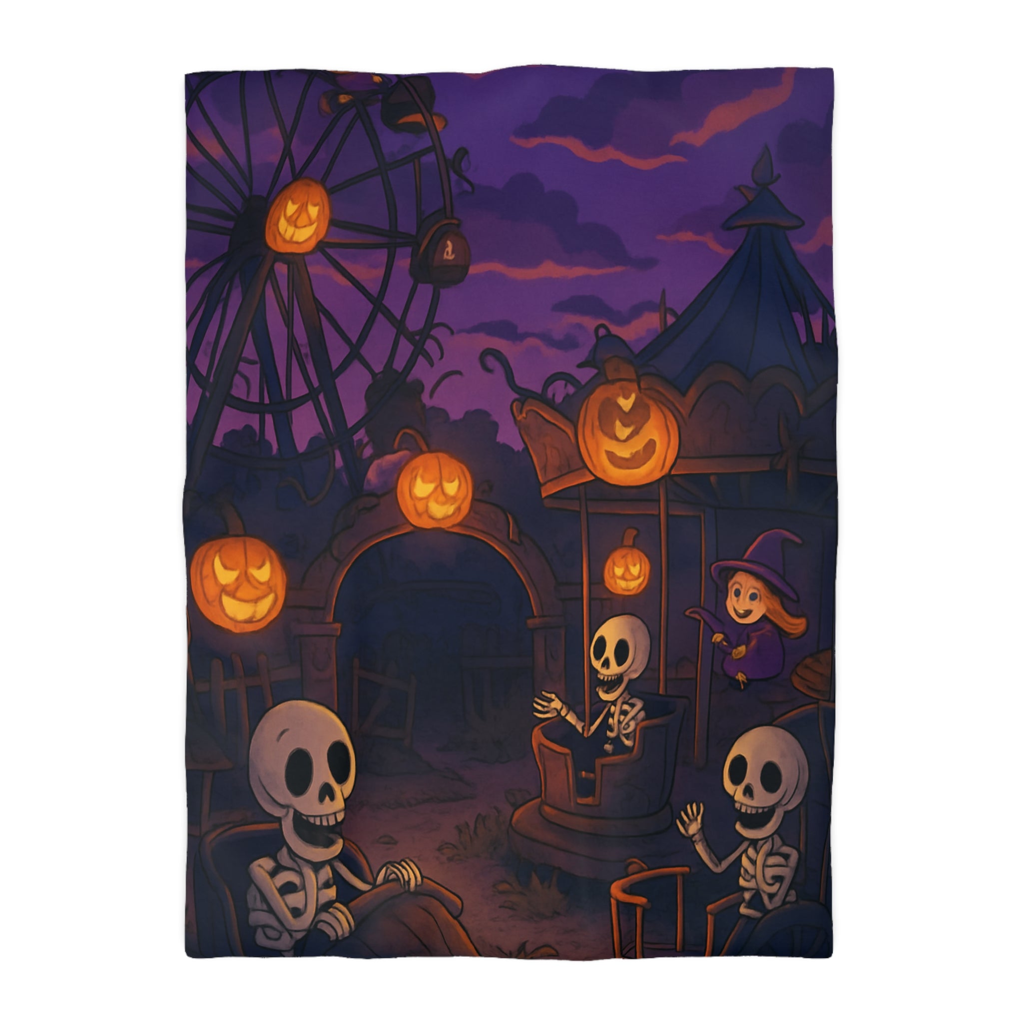 Housse de Couette Microfibre Motif Créatif Original Style Contemporain Chambre Élégante