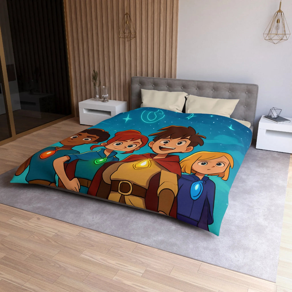 Housse de Couette Microfibre Création Artistique Moderne Design Exclusif Décoration Chambre