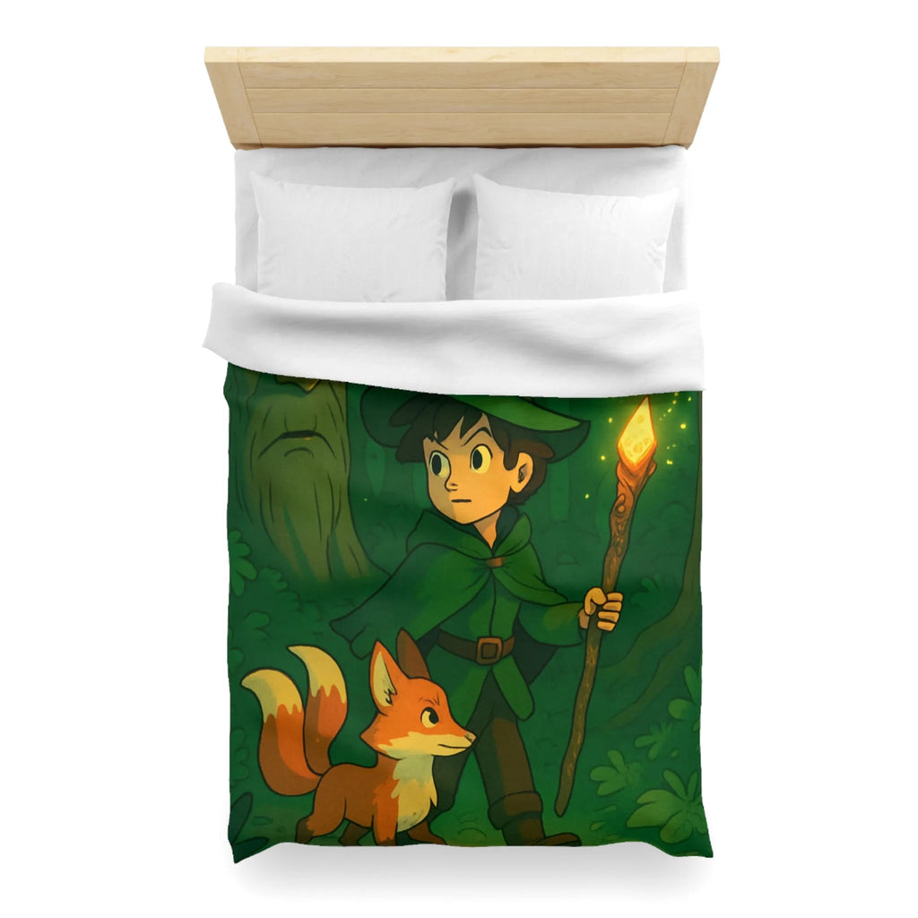 Housse de Couette Microfibre Art Graphique Contemporain Style Décoratif Chambre Tendance