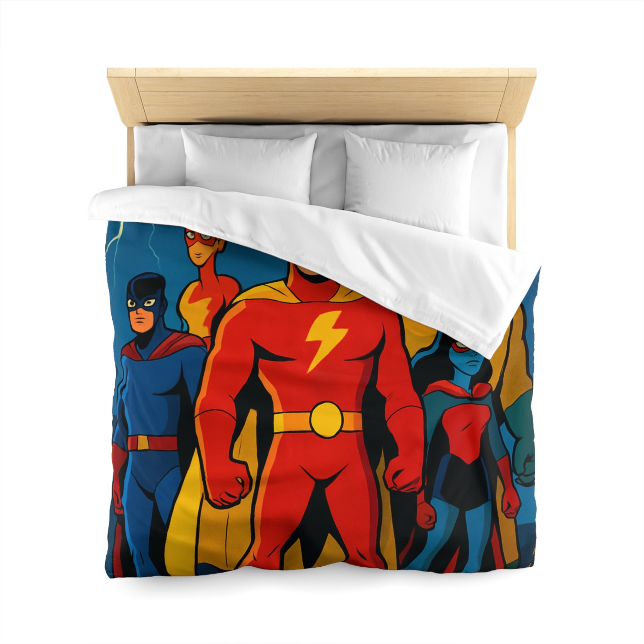 Housse de Couette Microfibre Design Artistique Moderne Décoration Chambre Confort Premium