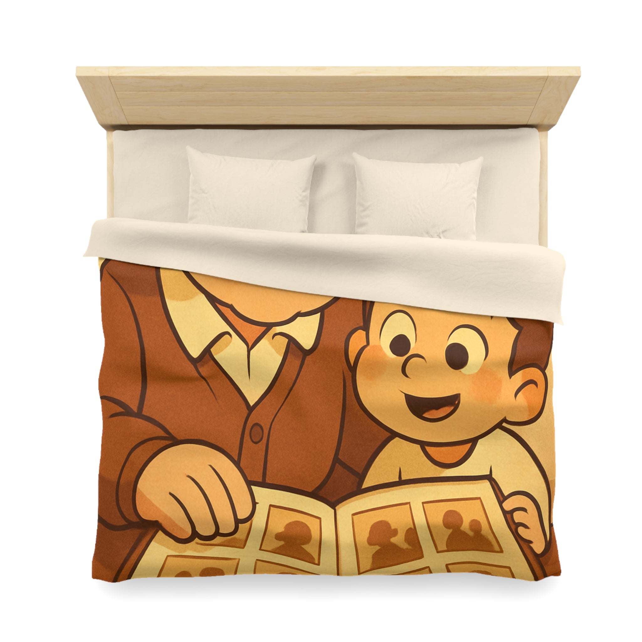 Housse de Couette Microfibre Design Artistique Moderne Décoration Chambre Confort Premium