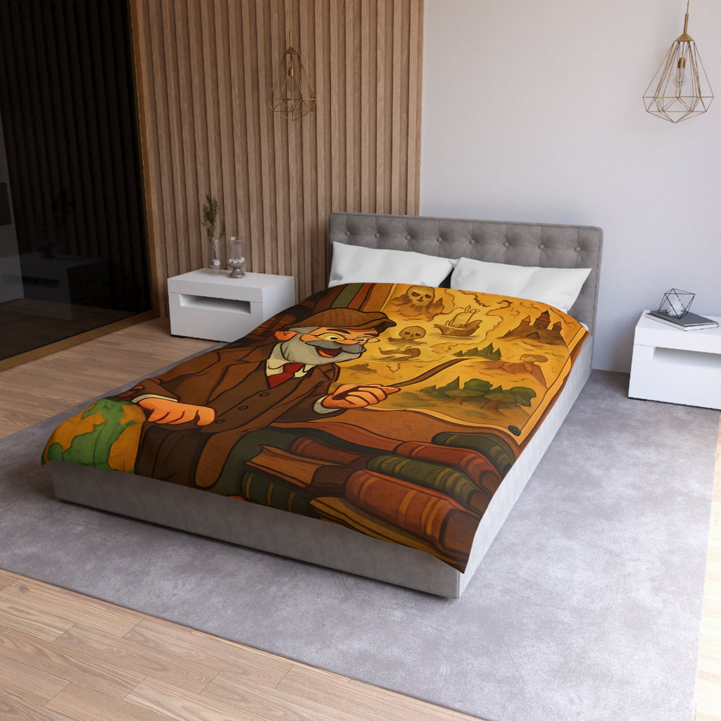 Housse de Couette Microfibre Illustration Unique Design Moderne Décoration Intérieure Raffinée