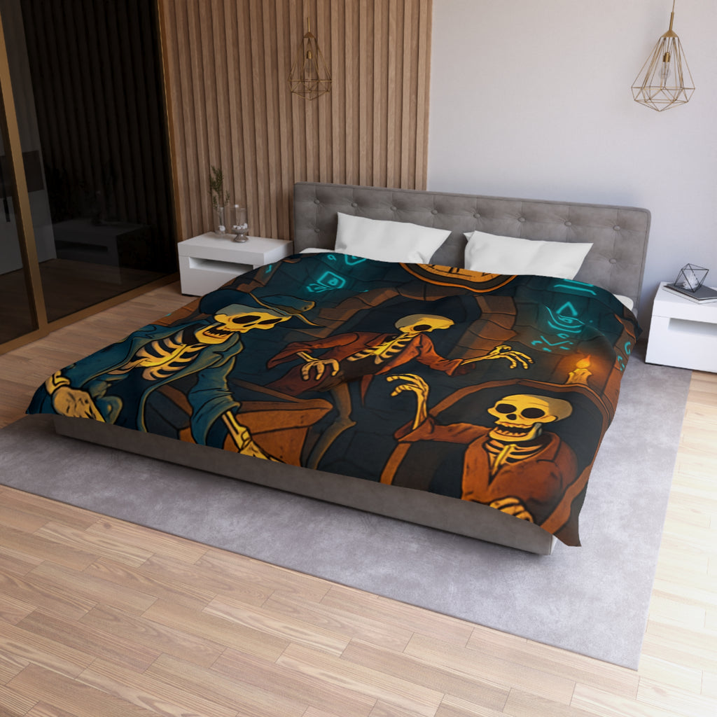 Housse de Couette Microfibre Illustration Unique Design Moderne Décoration Intérieure Raffinée