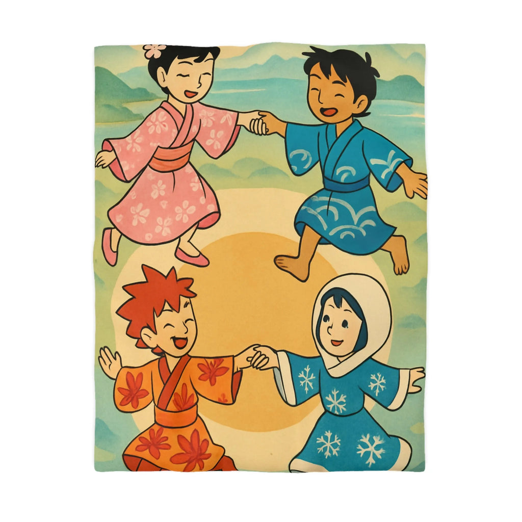 Housse de Couette Microfibre Art Graphique Contemporain Style Décoratif Chambre Tendance